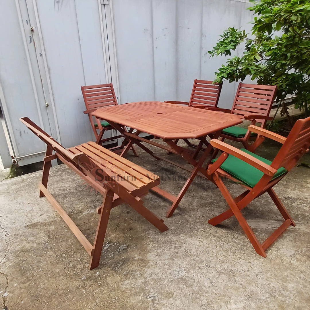 combo-ban-octa-140-cm-va-4-ghe-xep-go-co-tay-va-1-bench-xep-ngoai-troi